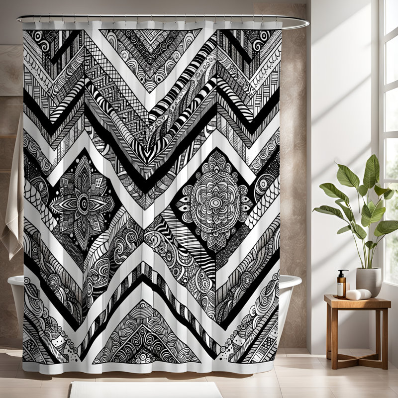 Rideau de douche Bort, H 70 po x l 72 po