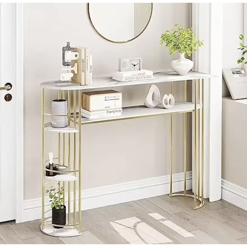 Mid-Century Modern Console Table For Entryway