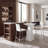 Symbol Bar Table In High Gloss White 24" W-1328192305-1266945339