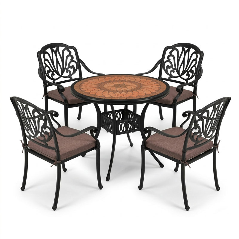 4 - Person Patio Dining Set with Round Table