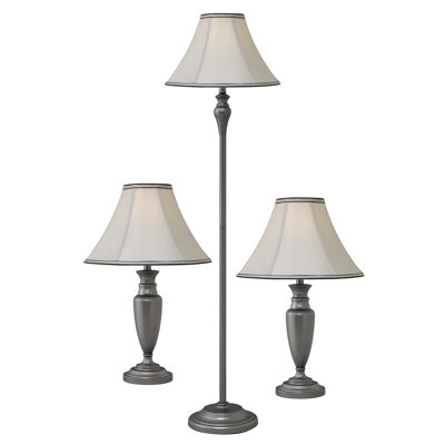 Ensemble 3 pièces de lampes de table et sur pied Perugia