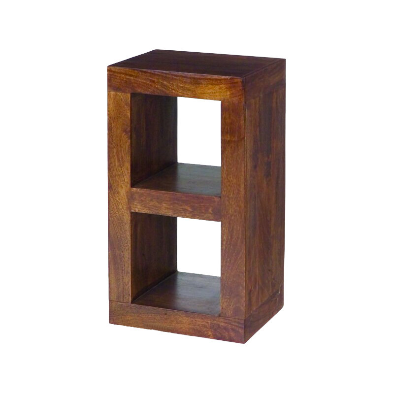 Quinton 81cm H x 44cm W Solid Wood Standard Bookcase, Dark Mango