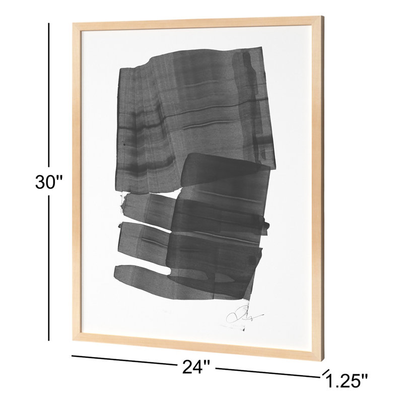 Brushstroke 5 Painting by Jacques Pilon, Maple Wood, 30" H x 24" W x 1.25" D