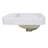 Nantucket Sinks Great Point 17.25'' Glazed Enamel Vitreous China Rectangular Bathroom Sink with Overflow