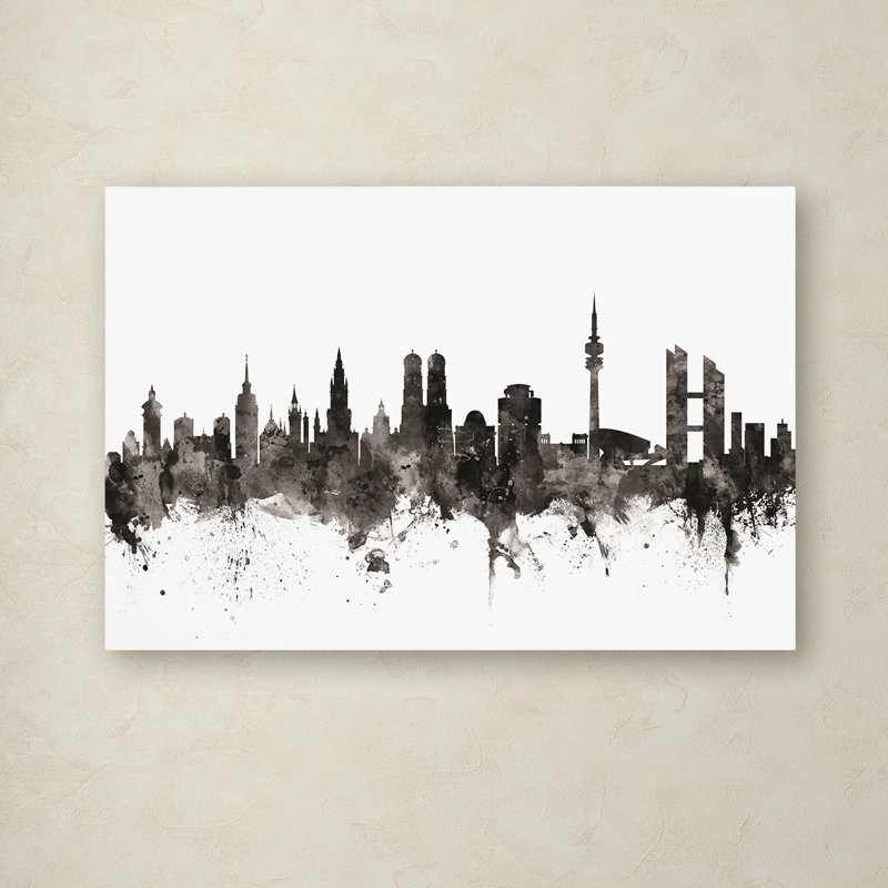 « munich germany horizon iii », impression sur toile, H 30 po x l 47 po x P 2 po