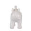 Petite figurine d'éléphant en céramique blanche, élégante décoration de bureau pour tablette ou table