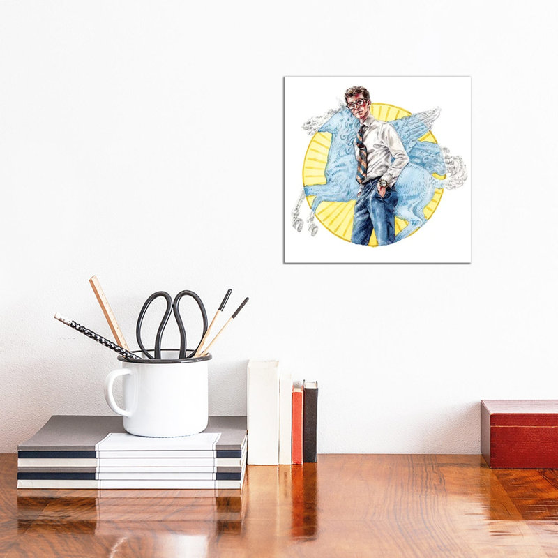 All Is Well In The World by Sunflowerman - Gallery-Wrapped Canvas Giclée on Canvas, 30.48 cm H x 30.48 cm W, Canvas