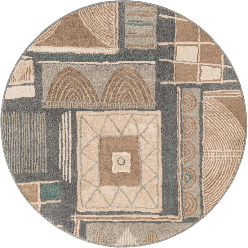 Tribal Telaya Rug, Round 5'1"
