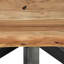 Kairon Acacia Solid Wood Top Metal Base Dining Table