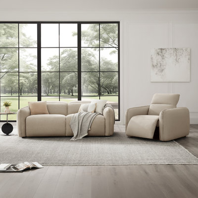 Bayne 2 Piece Reclining Living Room Set-Dove