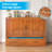 Murphy Bed Queen With Charging Station & Drawer, Cherry-2106037912