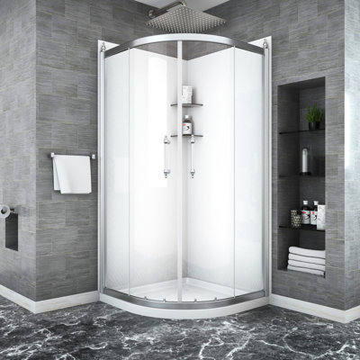 Framed Shower Enclosure 36" X 75" - Tub Shower, Water Door Frame, Facilitates Bathroom Hygiene Enhancement