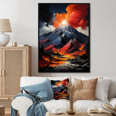 Volcan Explosion volcanique clair de lune I