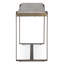 Rhodes 52" Console Table with Capri Beige Marble Top and Antique Brass Base