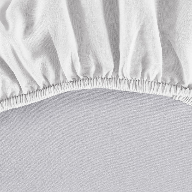 Ultra Soft 200 Thread Count Microfiber Fitted Sheet, Double (4'6), White