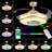 Anniah Ceiling Fan with LED Lights