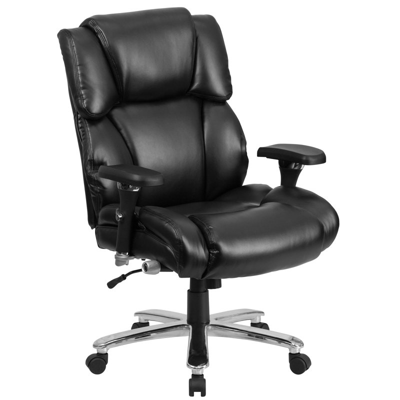Chaise de bureau pivotante avec accoudoirs rembourrés Oliverson