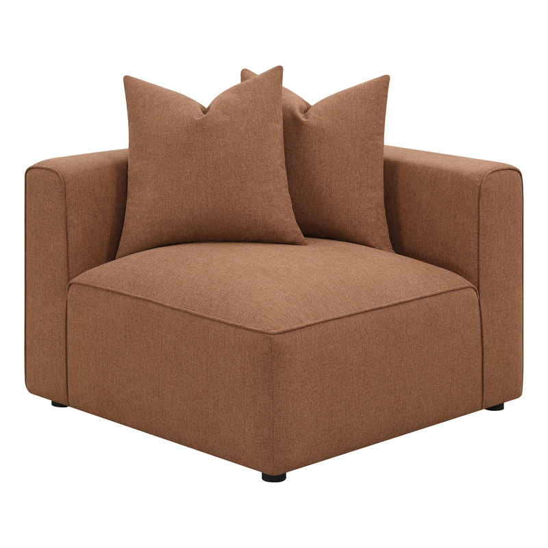 Chaise rembourrée Colleen, Terre cuite