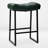 24" Modern Backless Saddle Counter Height Bar Stools With Metal Frame for Kitchen Island-1951269360
