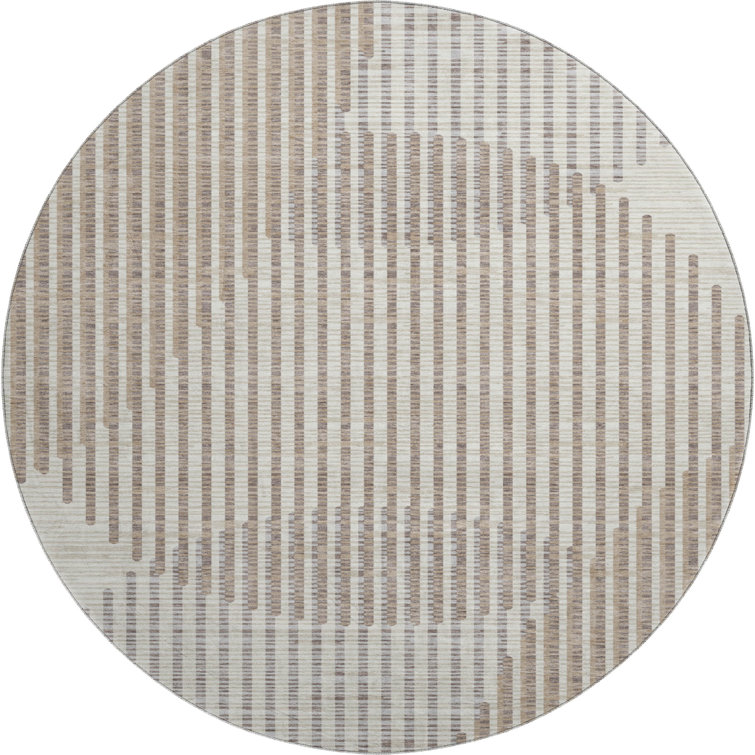 Premium Machine Washable Corum AMF1001 Circles Rug