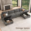 Canapé modulaire en U avec rangement Anureet-73564314-73564319