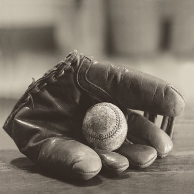 Baseball Nostalgia I by Judy B. Messer - Wrapped Canvas Print