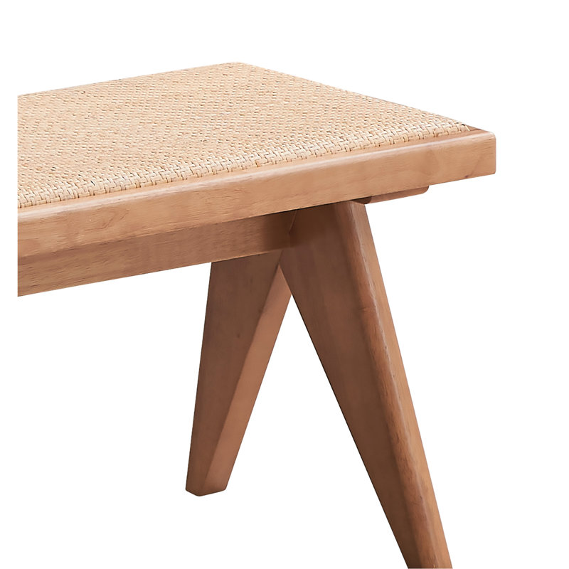 Banc Bilger pratique et à la mode, d'une largeur de 51 pouces, d'un poids de 23 lb pour une utilisation sans effort de style Mid-Century respirant, de 14 sièges profonds