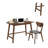 Damonique 2 Piece Writing Desk Office Set