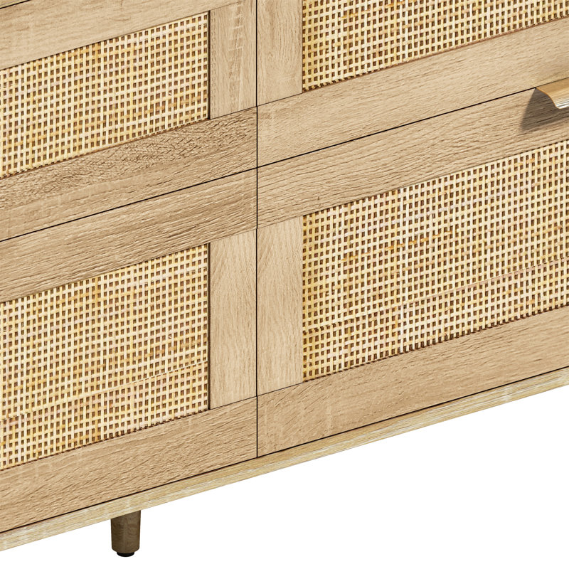 Commode 59 "en rotin avec tiroirs