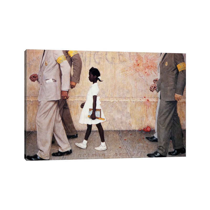 The Problem We All Live With (Ruby Bridges) by Norman Rockwell - Painting on Canvas, No Frame