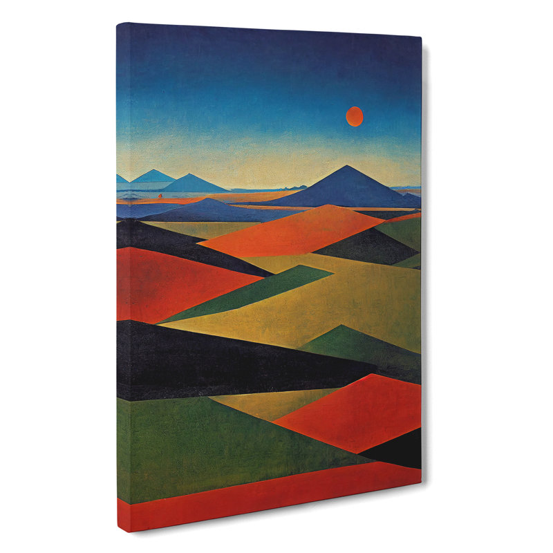 Abstract Landscape Meadow Art No.3 - Wrapped Canvas, 50cm H x 35cm W x 3cm D