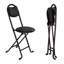 2 pièces de tabouret pliant avec dossier, tabouret pliant rembourré et rembourré, chaises pliantes portatives pour la cuisine intérieure et extérieure-1033052942