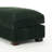 Upholstered Green Faux Rabbit Fur Flannel Rectangle Ottoman, Single Ottoman Modular Part For Sectional Sofa-250311211
