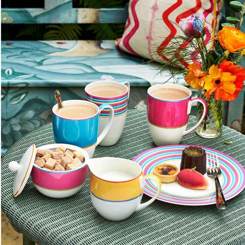12 Oz Covered Sugar in Pink, Turquoise