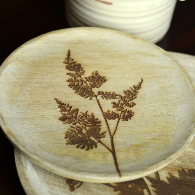 Ensemble de 2 assiettes fleurs de prairie sauvage