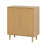 2 - Ripple Door Sideboard, Storage Cabinet With Wood Feet-1478636683