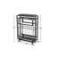 Lit pliant en métal avec matelas en mousse, convient à différentes pièces, cadre à installation rapide, lit simple, 4 roulettes et matelas doux pour un sommeil réparateur