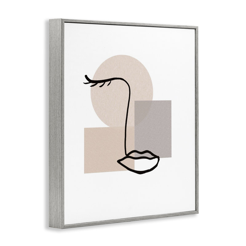 «Minimal Face», estampe numérique par Chen Alyesh, Estampe numérique Farmhouse, H 14 po x l 11 po