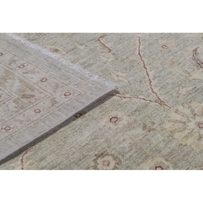 Hand-Knotted High-Quality Ivory Area Rug