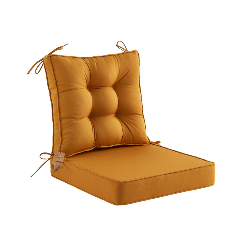 Outdoor 4'' Seat / Back Cushion, Yellow