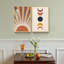 Soleil et forme de lune - ensemble de 2 impressions sur toile encadrées-1183509385-1183509391