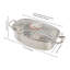 304 Stainless Steel Steamer Pot, 1.32-Gallon Oval Steaming Cookware-132013630