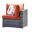 Riyonna 14-Piece Outdoor Wicker Modular Sectional Sofa Set with Tempered Glass Coffee Table and Cushions,Patio Conversation Set For Poolside,Terraces and Backyard-216521367