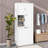 67.7" Tall Storage Cabinet With Flip-Out Basket, Adjustable Shelves & 2 Doors, Freestanding Floor Cabinet With Aluminum Alloy Handles-681370459