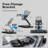  Foldable Magnetic Wireless Charger for iPhone Airpods iWatch, Portable 3 in 1 Charging Station For Apple Multiple Devices - Travel Charging Pad Dock Compatible with Apple 12 and above series