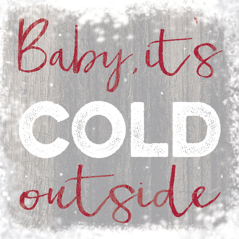 Cold Outside - Wrapped Canvas Print, 30cm H x 30cm W x 3.8cm D