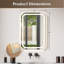 Miroir de salle de bain Jacquees Octogan-316823112