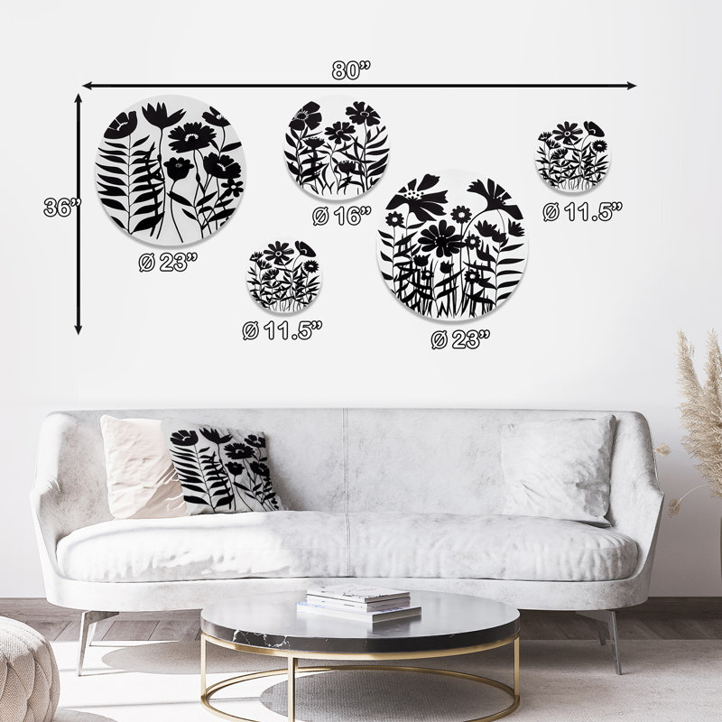 Fleurs noires et blanches II