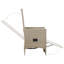 Chaise de patio inclinable avec coussins-1823144197