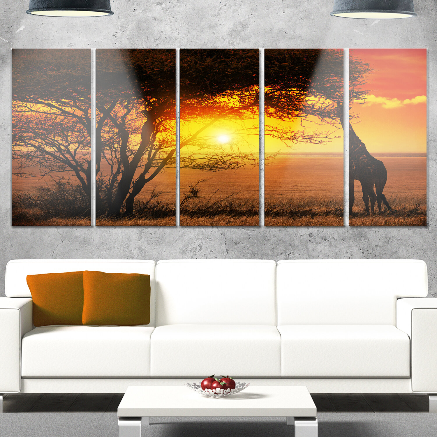 Paint by number Sunset giraffe DIY Digital Painting Canvas for